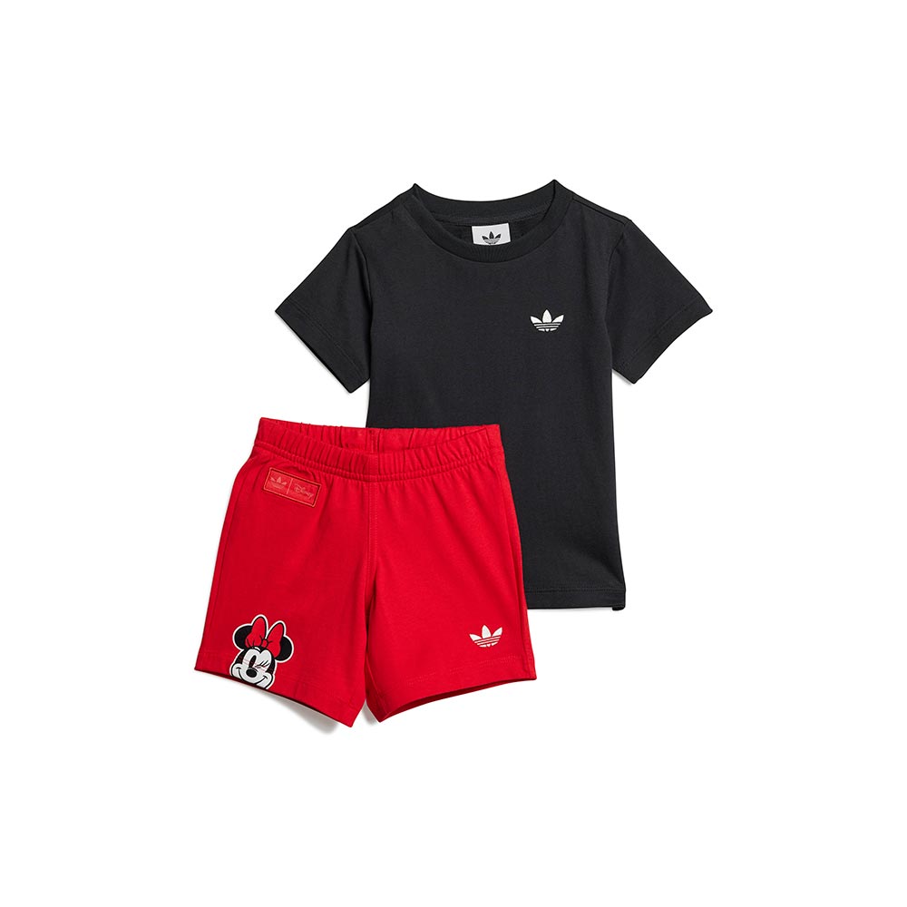 X Disney Minnie Mouse Shorts And Tee Set Kids Adidas image number 0