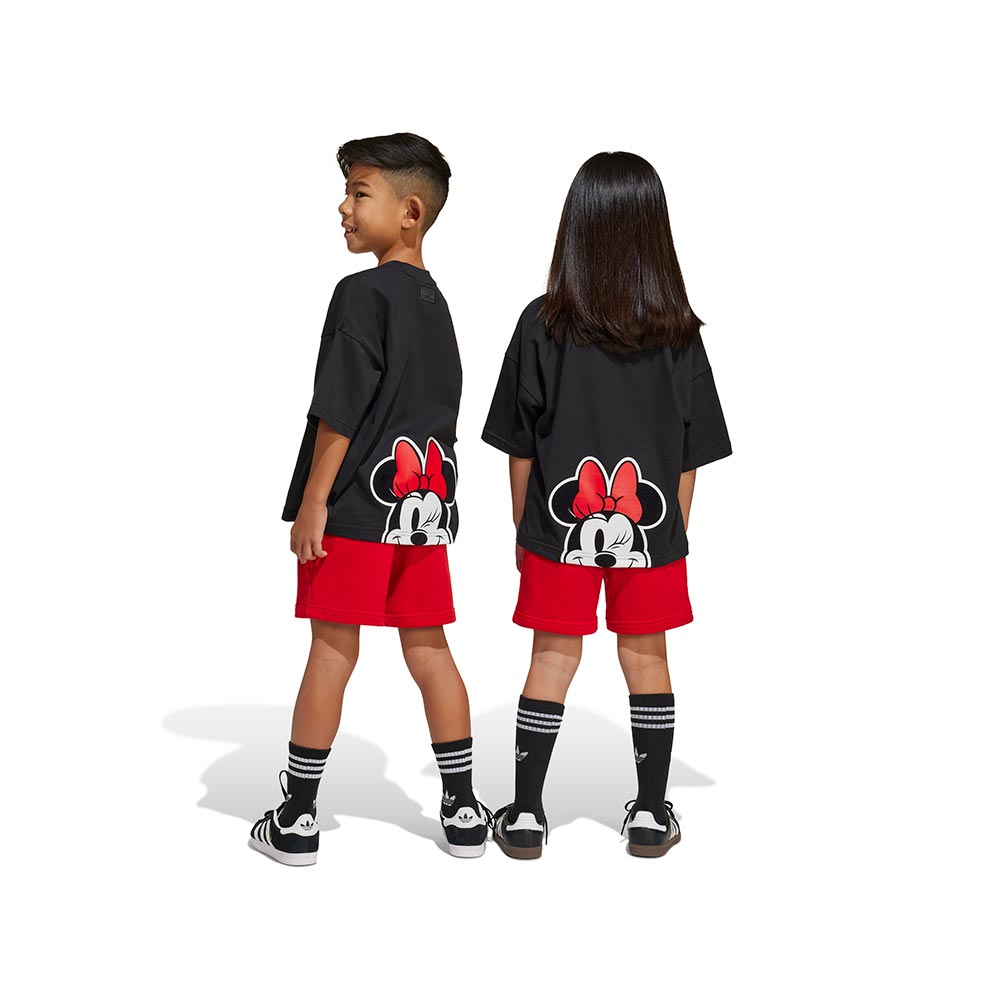 X Disney Minnie Mouse Shorts And Tee Set Kids Adidas image number 2