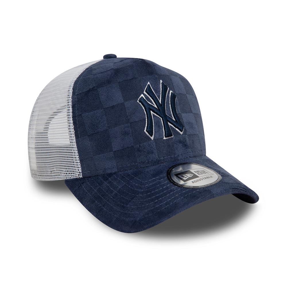 Tonal Check Trucker New York Yankees Nvy New Era image number 2