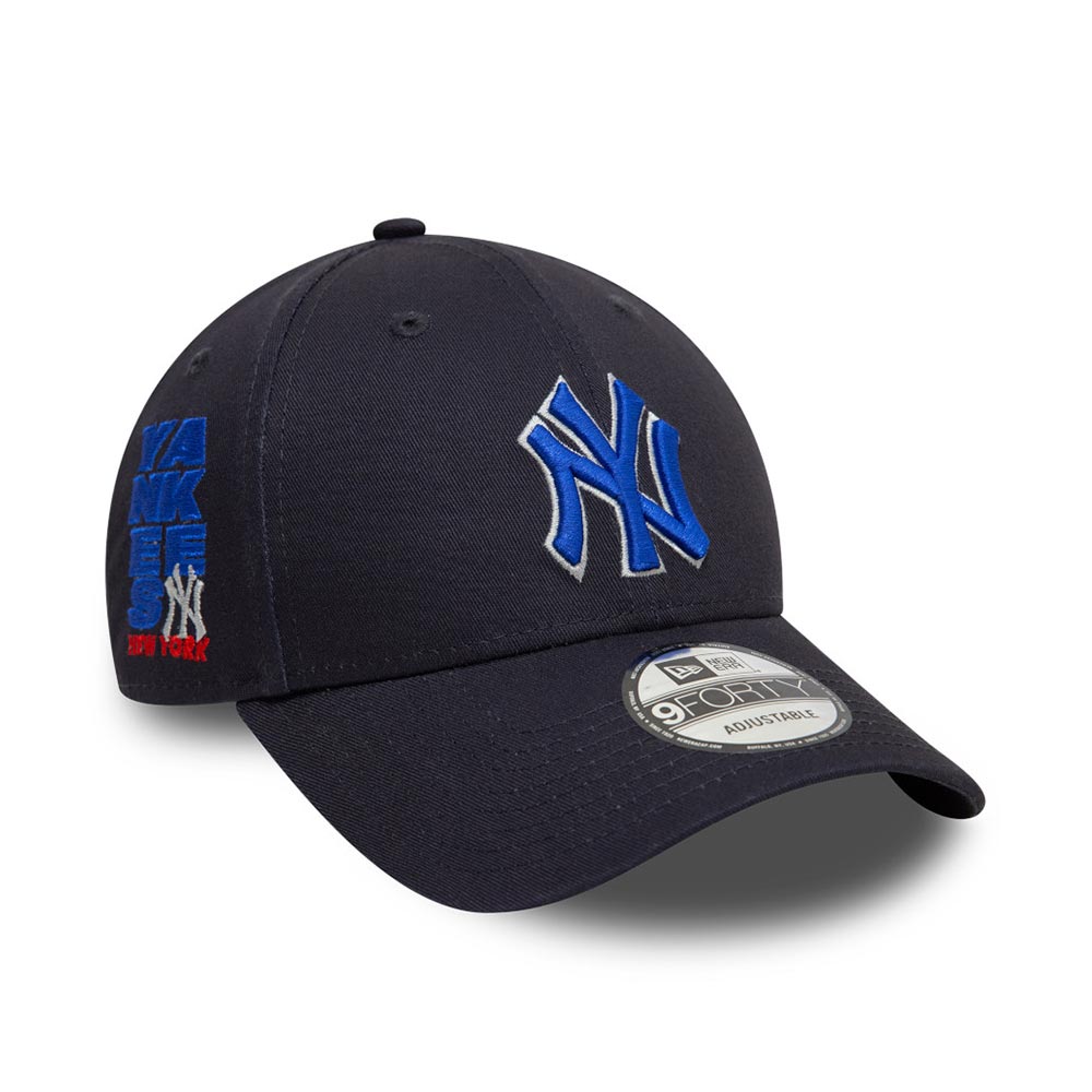 Side Patch 9Forty New York Yankees Nvy New Era image number 2